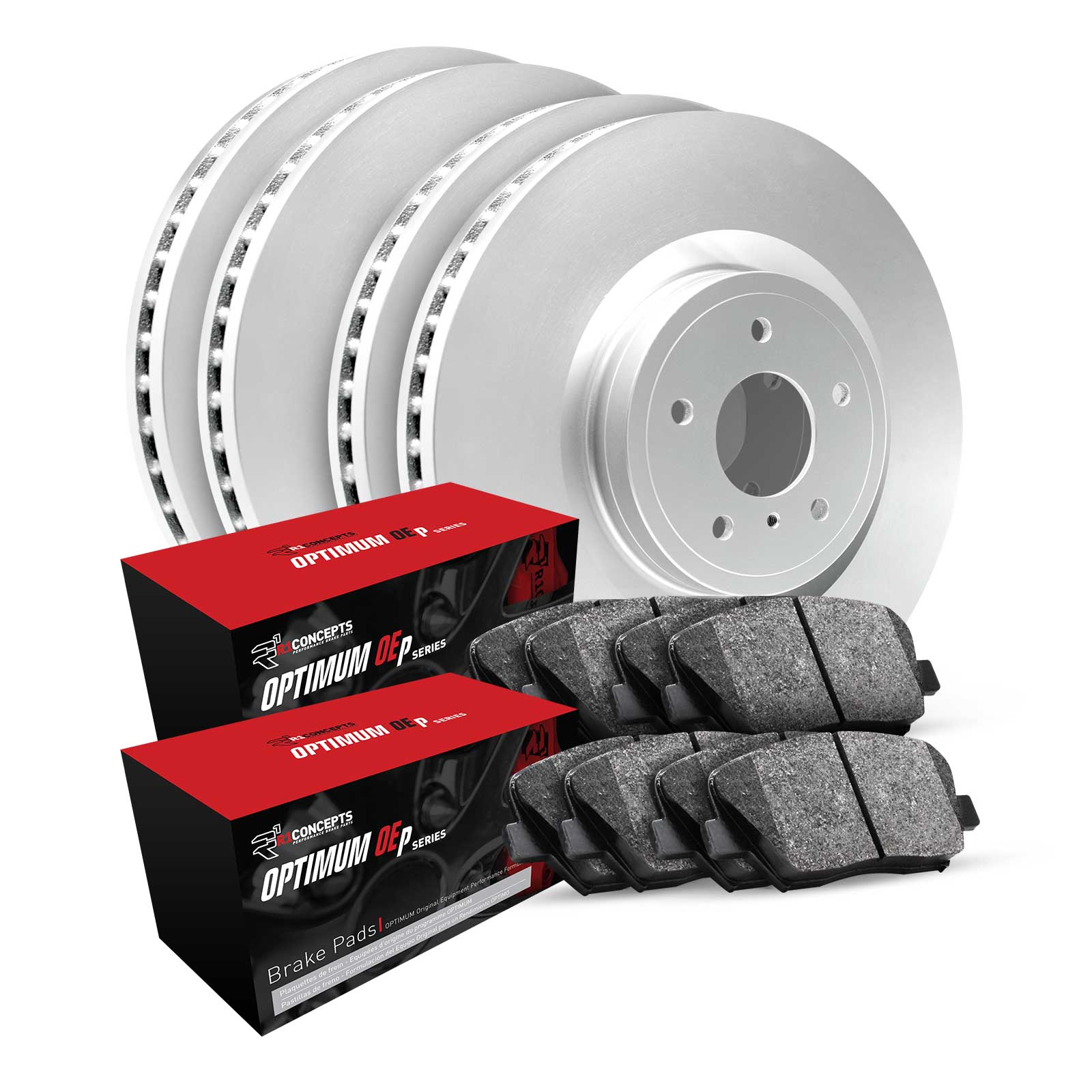 R1 Concepts Brake Rotor Carbon Coated w/Optimum OE Pads Subaru WRX 202 –  Dirty Racing Products