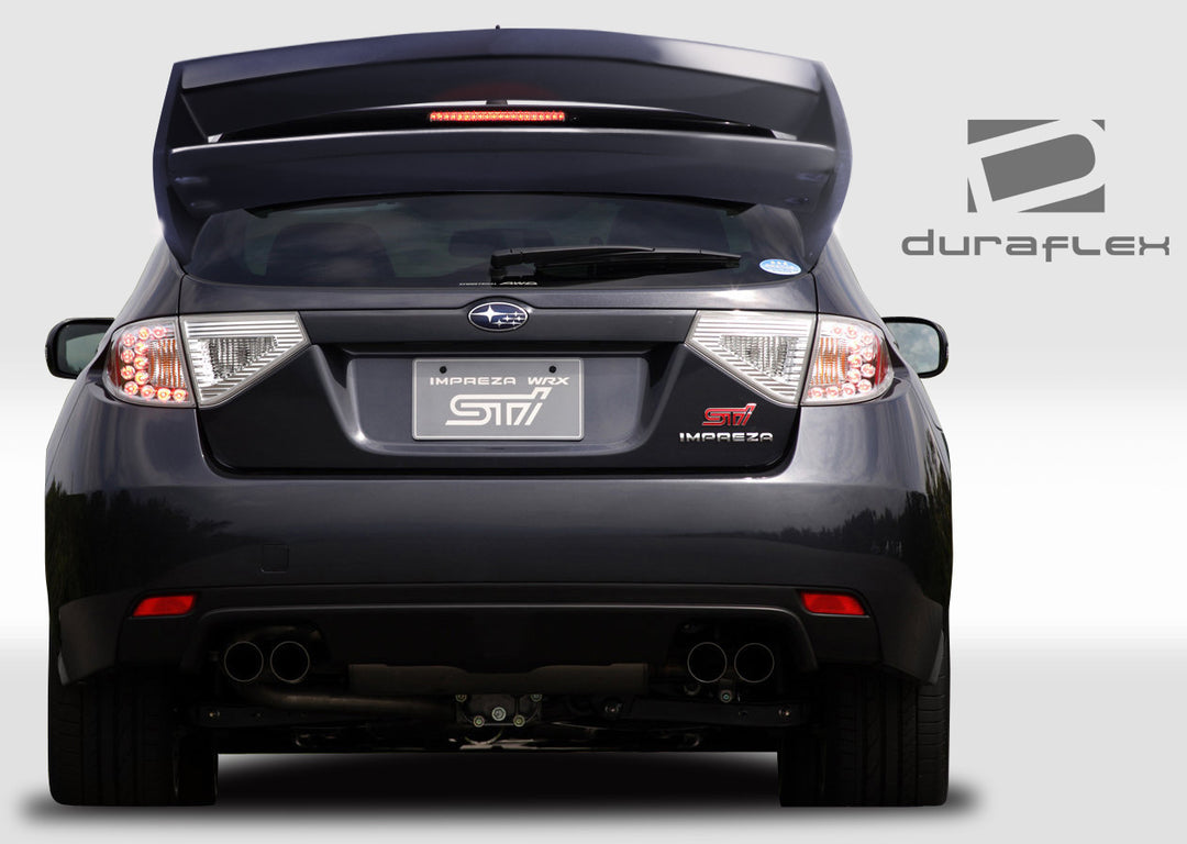 Duraflex 2008-2011 Subaru Impreza 5DR 2008-2014 Subaru WRX STI 5DR WRC Look Rear Wing Trunk Lid Spoiler - 1 Piece