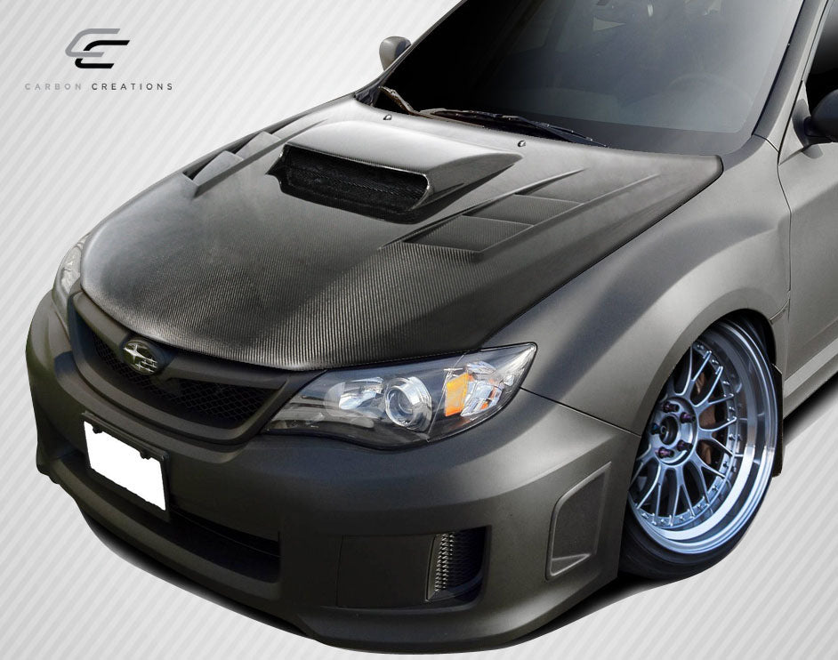 Carbon Creations 2008-2011 Subaru Impreza / 2008-2014 WRX STI DriTech TS-1 Hood - 1 Piece