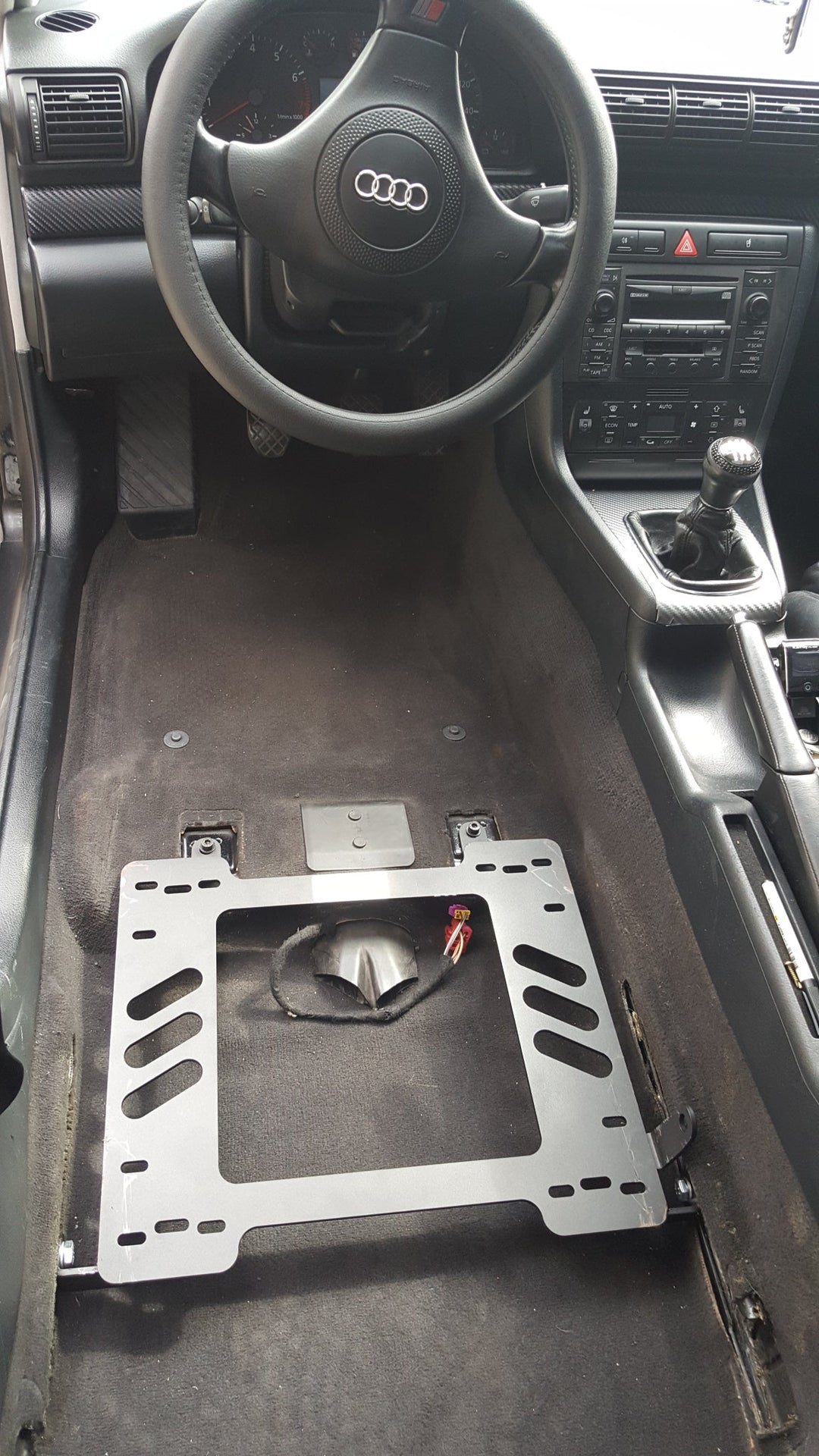 Planted Seat Bracket- Audi A4/S4 [B5 Chassis] With Powered Seat (1994-2002) - Driver / Left