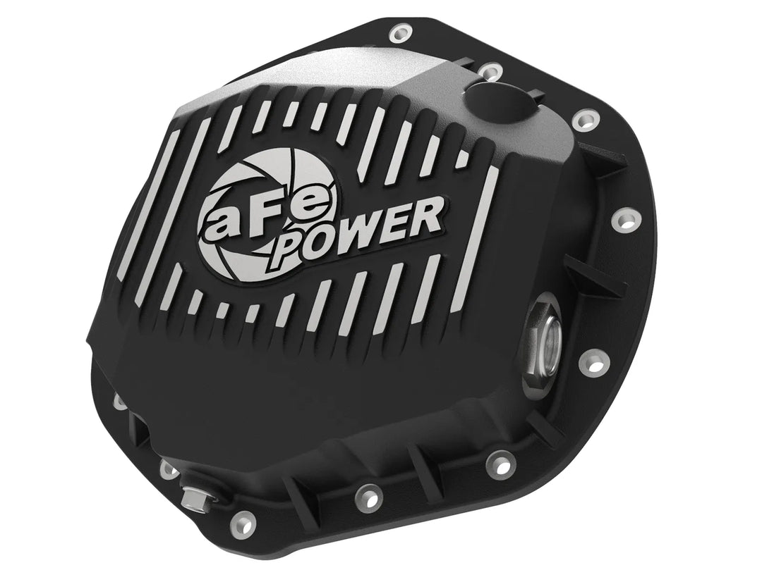 aFe POWER Pro Series Rear Differential Cover Black w/ Machined Fins Dodge RAM Truck 2500 / 3500 2003-2018