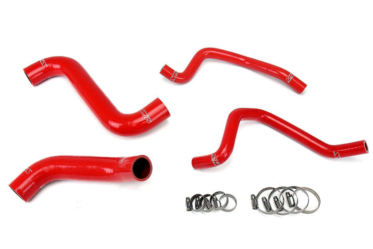 HPS Reinforced Silicone Radiator + Heater Hose Kit for 2004 Subaru WRX 2.0L Turbo Red