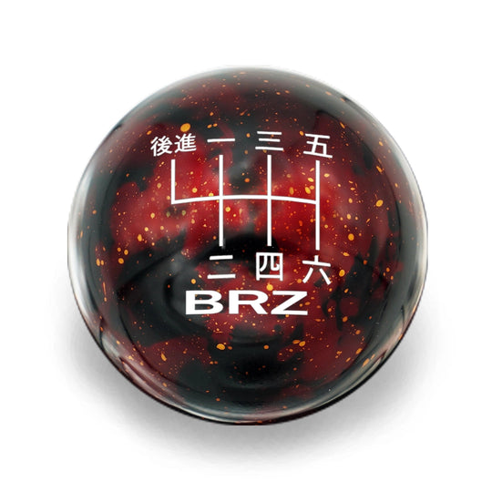 Billetworkz 6 Speed BRZ/FR-S/86 2013-2021 Shift Knob Japanese w/BRZ Engraving - Cosmic Space Colors Red Cosmic Space