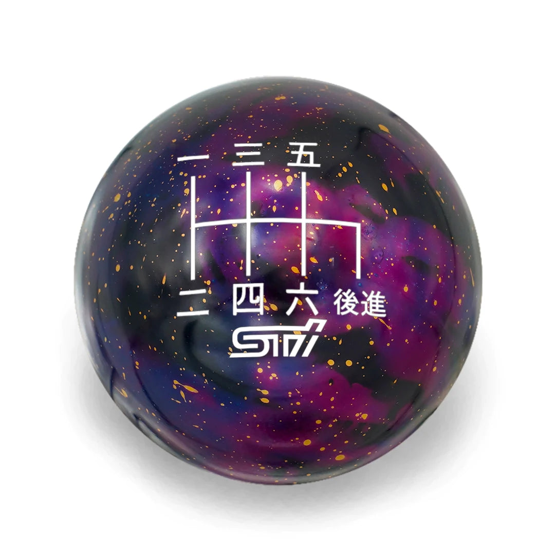 Billetworkz 6 Speed STI Shift Knob Japanese w/STI Engraving - Cosmic Space Colors