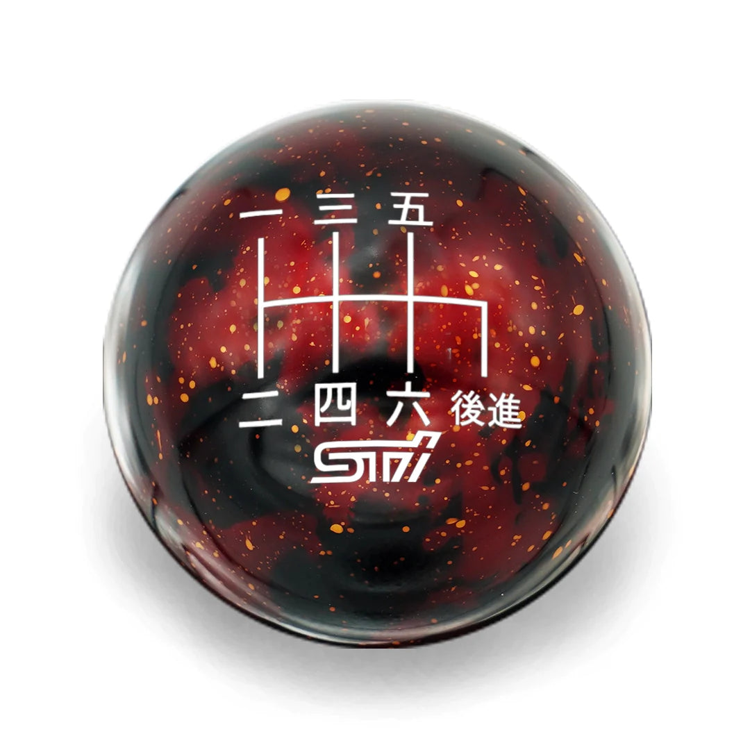 Billetworkz 6 Speed STI Shift Knob Japanese w/STI Engraving - Cosmic Space Colors