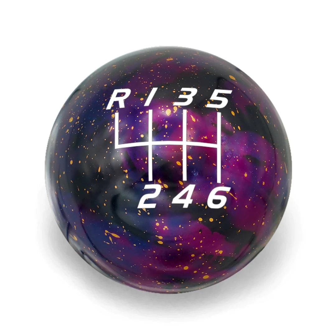 Billetworkz 6 Speed BRZ/FR-S/86 2013-2021 Shift Knob Velocity Engraving - Cosmic Space Colors Purple Cosmic Space