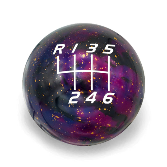 Billetworkz 6 Speed BRZ/FR-S/86 2013-2021 Shift Knob Velocity Engraving - Cosmic Space Colors Purple Cosmic Space