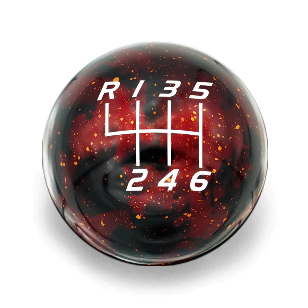 Billetworkz 6 Speed BRZ/FR-S/86 2013-2021 Shift Knob Velocity Engraving - Cosmic Space Colors Red Cosmic Space