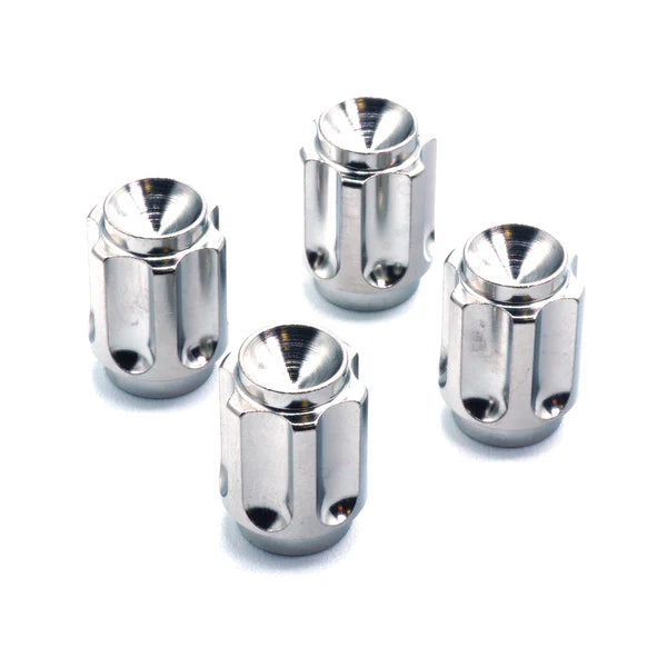 Dress Up Bolts Titanium Valve Stem Caps Gear Design Polished