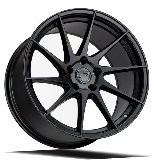 AodHan AH09 Wheels 18x8.5 5x112 +35 Offset Matte Black Driver Side