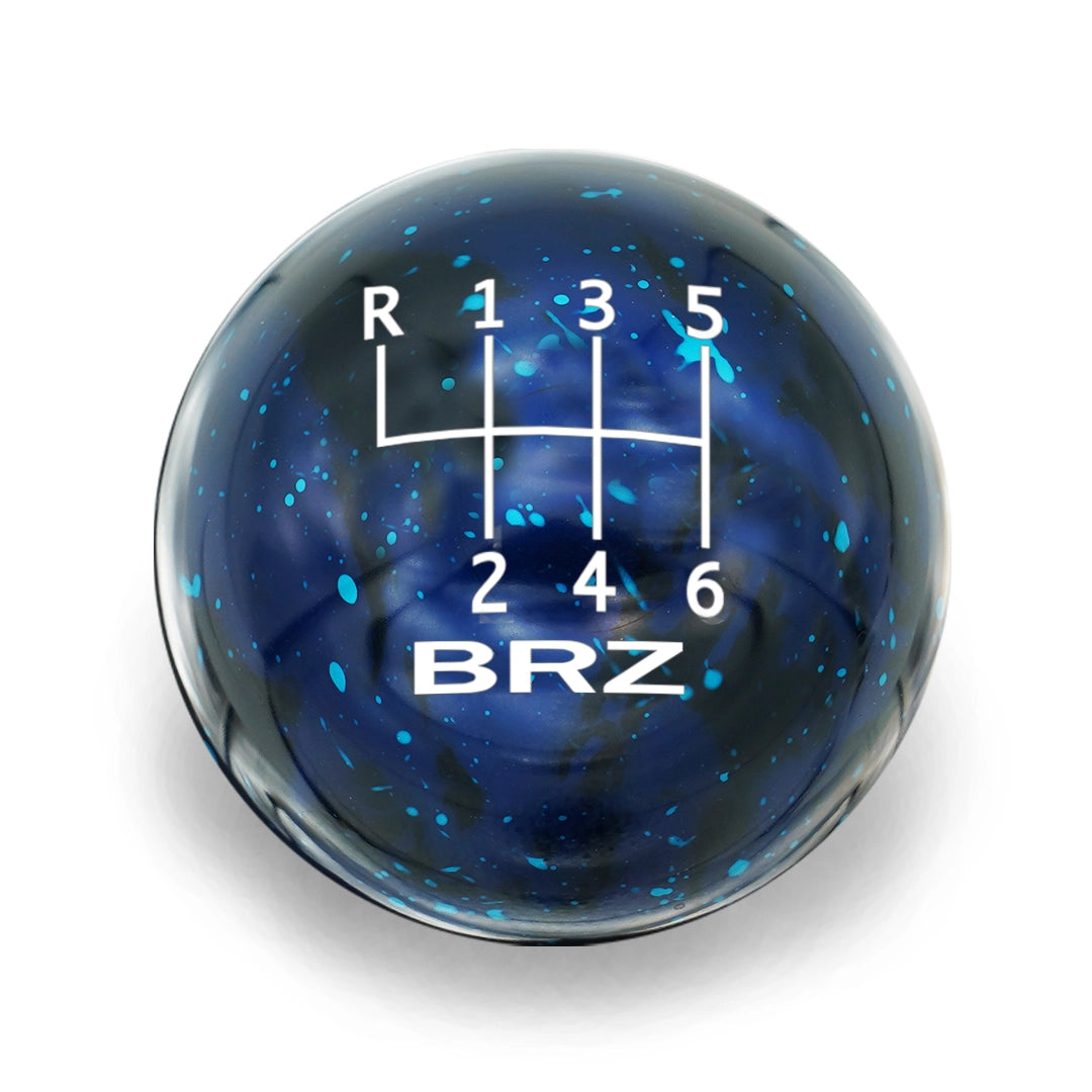 Billetworkz 6 Speed BRZ/FR-S/86 2013-2021 Shift Knob Standard w/BRZ Engraving - Cosmic Space Colors Blue Cosmic Space