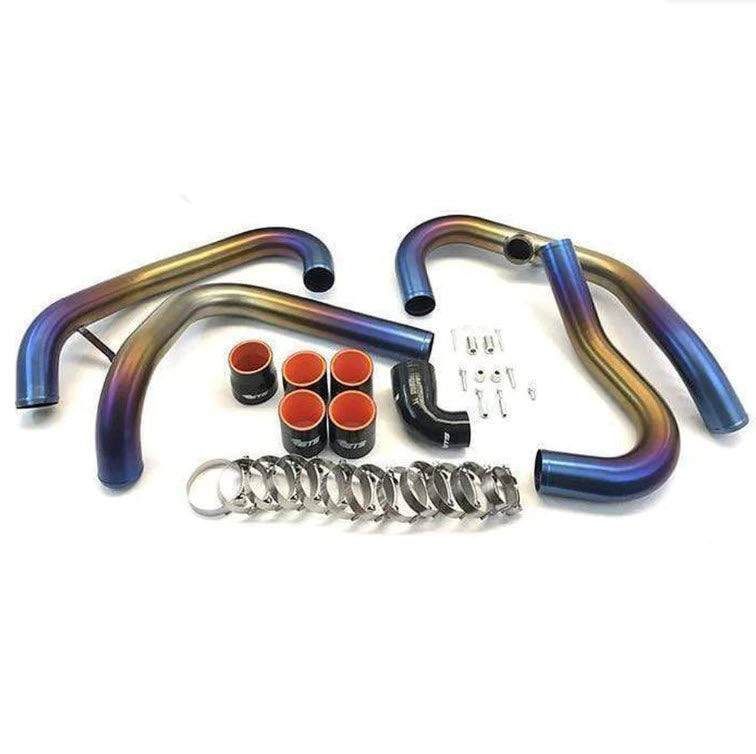 ETS Rotated Piping Kit Titanium Subaru STI 2015-2021 No Burn (Brushed Finish)