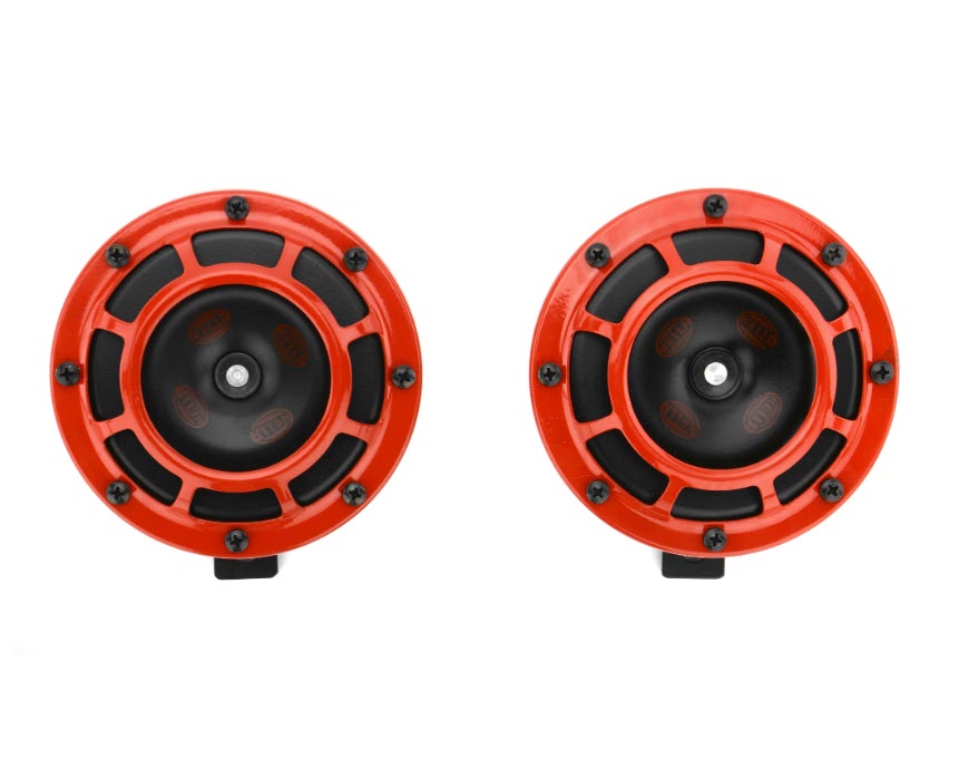 Hella Supertone Horn Set 12V 300/500HZ - Red