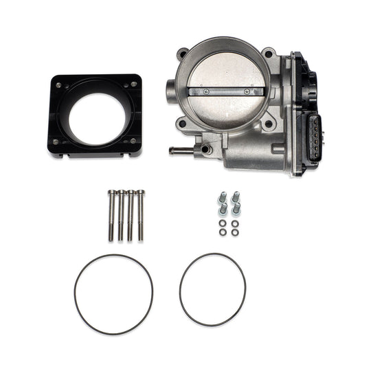 IAG Big Bore 76mm Throttle Body w/ Electronics & Adapter for OEM STI, Cosworth & AMS Intake Manifolds Black