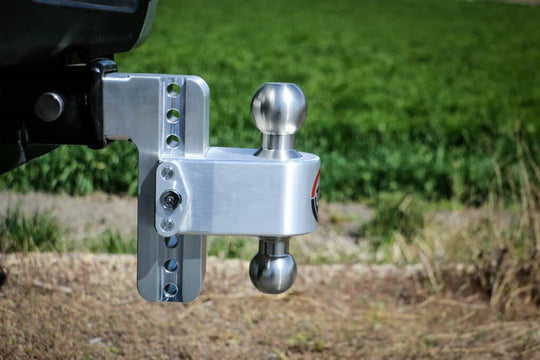 Weigh Safe 180° Turnover Trailer Hitch Includes 2"x 2-5/16" Chrome-Plated Steel Combo Ball