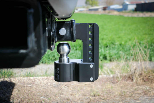 Weigh Safe Black Cerakote Adjustable Ball Mount Drop Hitch with Built-in Tongue Weight Scale