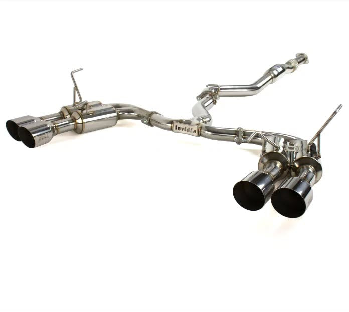 Invidia R400 Gemini Quad SS Tip Cat Back Exhaust Subaru WRX 2010-2014 / STI 2011-2014