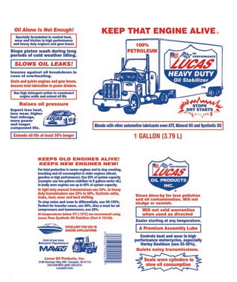 Lucas Heavy Duty Oil Stabilizer