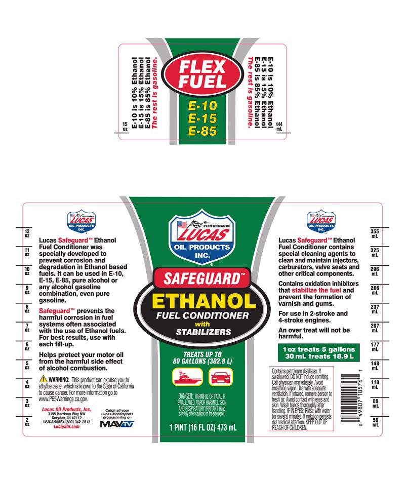 Lucas Safeguard Ethanol Fuel Conditioner