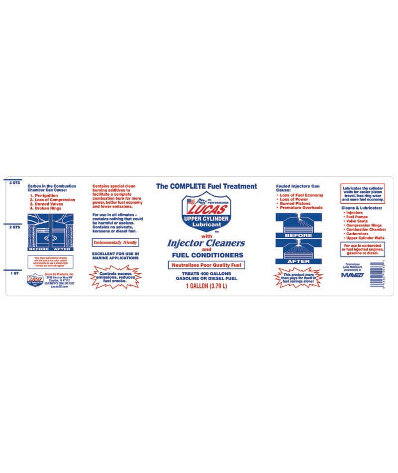 Lucas Upper Cylinder Lubricant Fuel Treatment