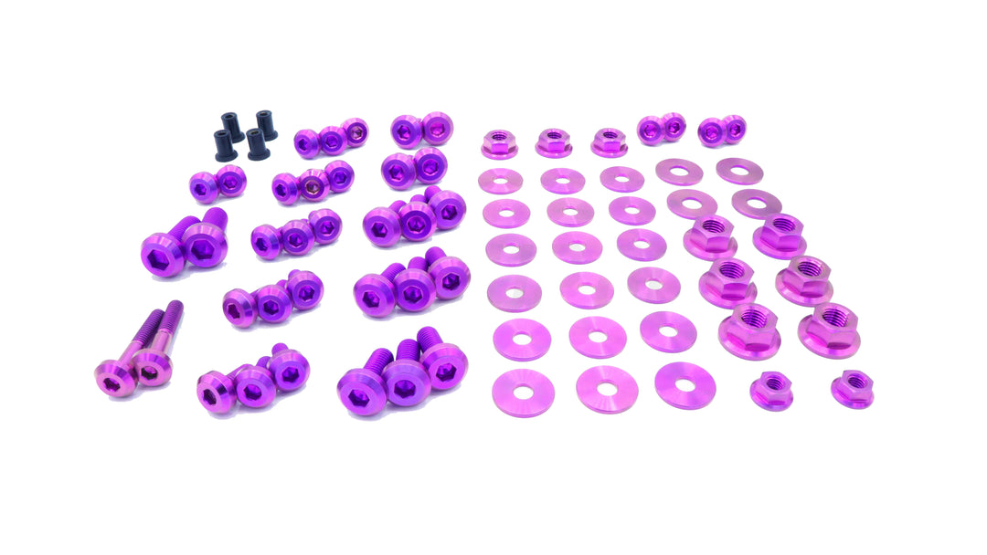 Dress Up Bolts Stage 2 Titanium Hardware Engine Bay Kit Mitsubishi Evo IX Purple