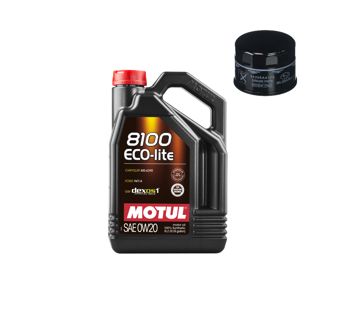 Oil Change Kit Motul 8100 0W20 Subaru WRX 2022-2024