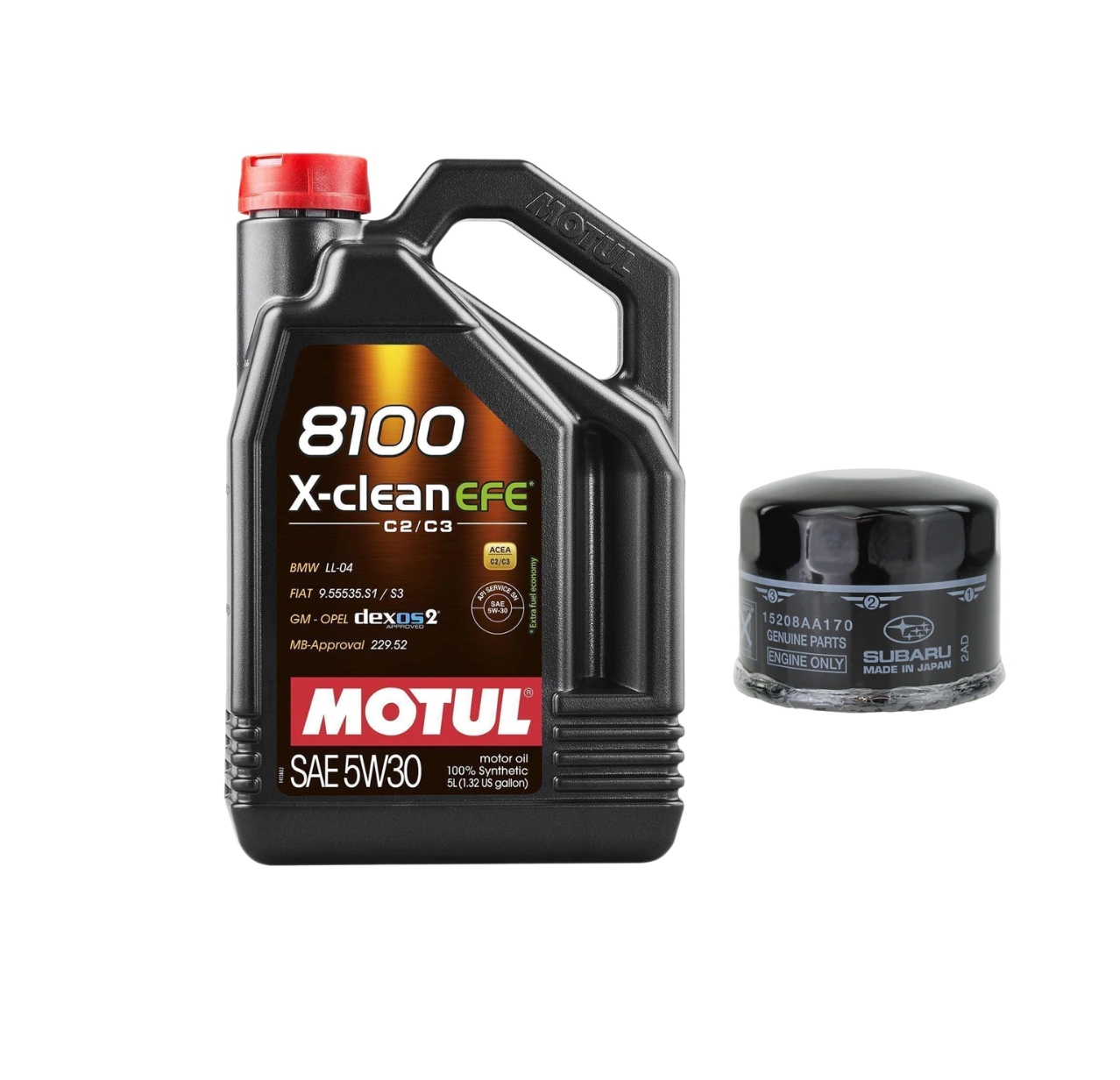 Oil Change Kit Motul 8100 5W30 X-Clean EFE Subaru WRX 2022-2023 – Dirty ...