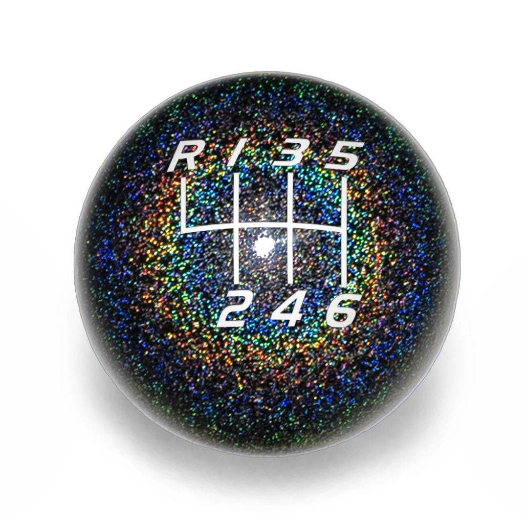 Billetworkz 6 Speed BRZ/GR86 2022+ Shift Knob Velocity Engraving Rainbow Sparkle