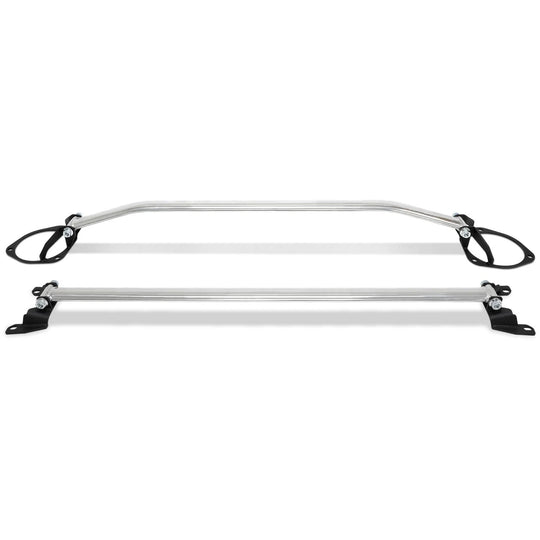 BLOX Racing Strut Tower Bars - 2015-2021 Subaru WRX - Front & Rear without Holes