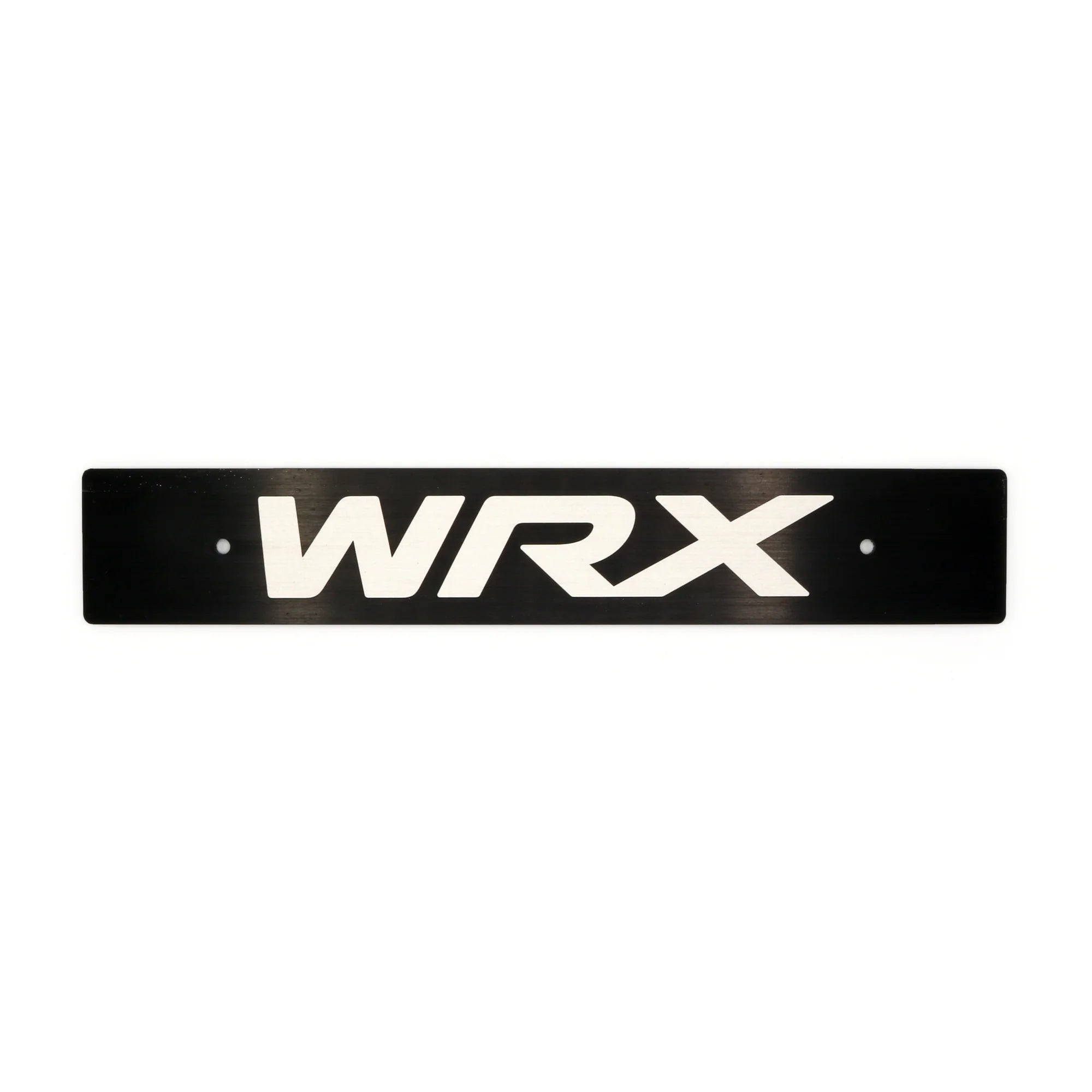 Billetworkz License Plate Delete WRX White-Filled Engraving