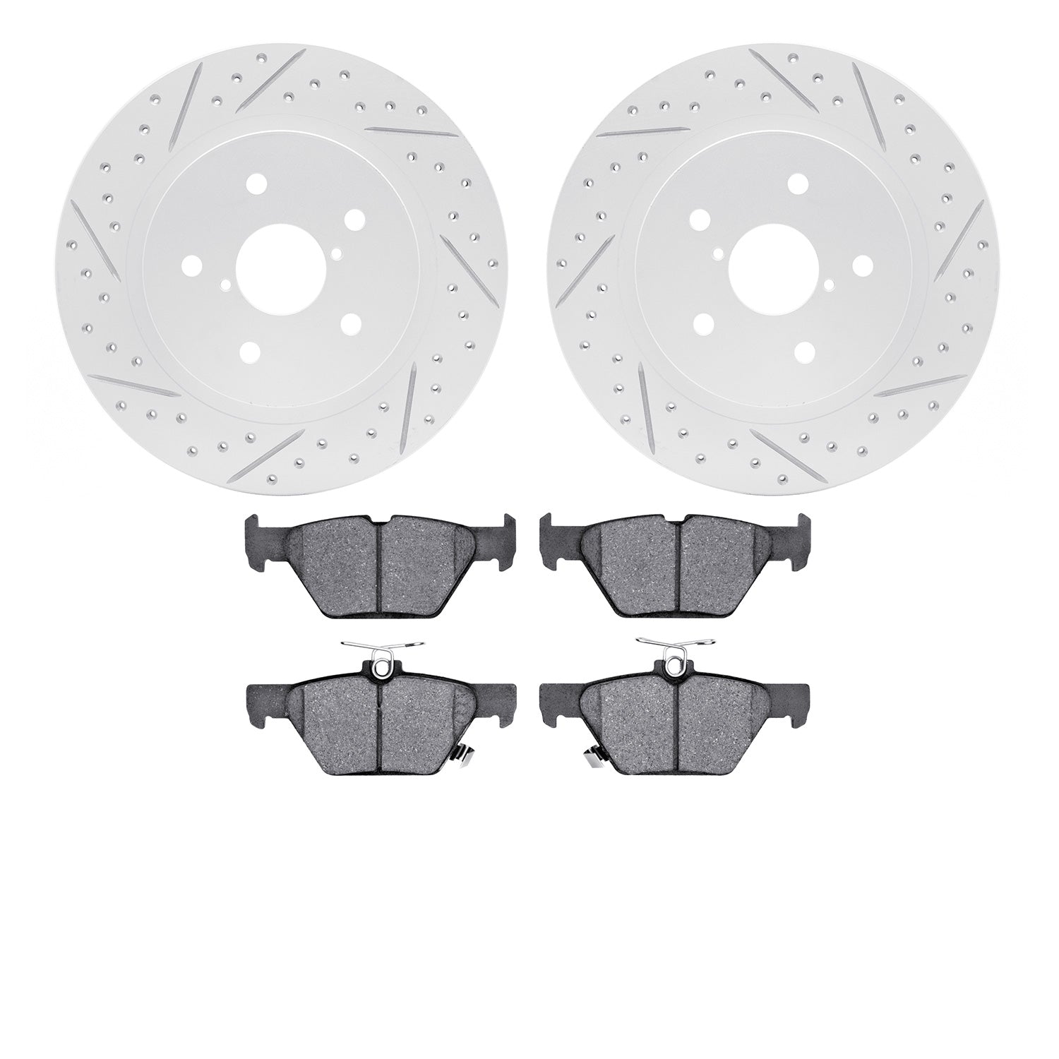 R1 Concepts Brake Rotors Carbon Coated D/S w/Optimum OE Pads Subaru Legacy 2022-15, Outback 2022-15, WRX 2022-16