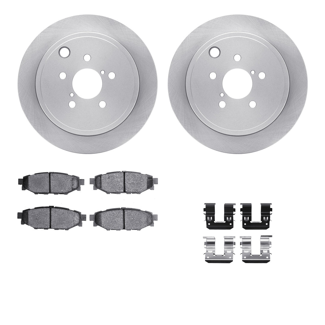 R1 Concepts E-Line Series Brake Rotor w/Ceramic Brake Pads Subaru BRZ 2015-13, Forester 2013-09, Impreza 2014-08, Legacy 2014-10, Outback 2014-10, WRX 2014-12