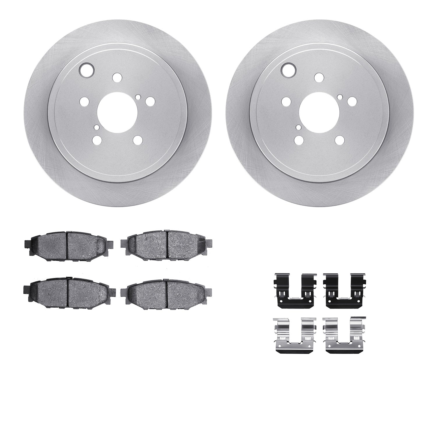 R1 Concepts E-Line Series Brake Rotor w/Ceramic Brake Pads Subaru BRZ 2015-13, Forester 2013-09, Impreza 2014-08, Legacy 2014-10, Outback 2014-10, WRX 2014-12