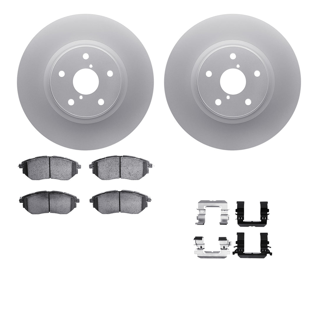 R1 Concepts Carbon Series Brake Rotors w/5000 OEp Brake Pads Subaru B9 Tribeca 2007-06, Legacy 2019-15, Outback 2019-15, Tribeca 2014-08, WRX 2021-15