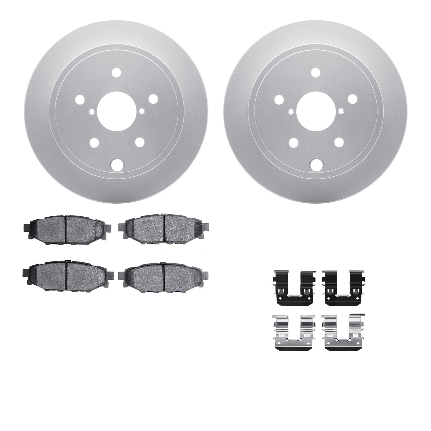 R1 Concepts Carbon Series Brake Rotors w/5000 OEp Brake Pads Subaru WRX 2021-15