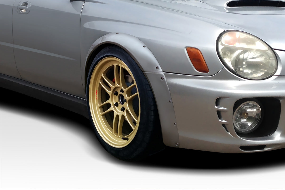 Duraflex 2002-2003 Subaru Impreza WRX 4DR Race Front Fender Flares - 4 Piece