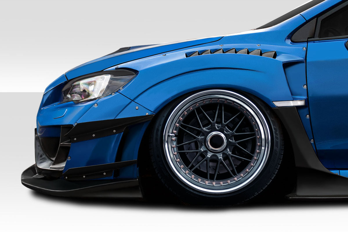 Duraflex 2015-2021 Subaru WRX STI VRS Wide Body Front Fenders - 8 Piece