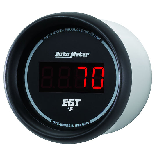 Autometer Sport-Comp Digital EGT Exhaust Gas Temperature Gauge Red LED 52mm