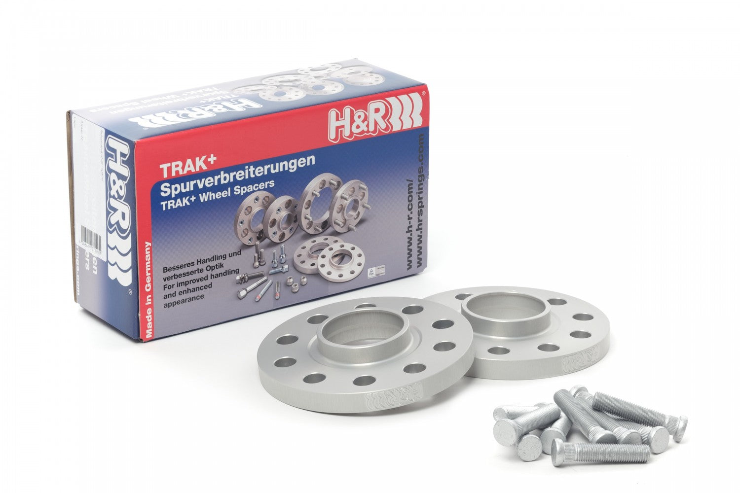 H&R DRS Trak+ Wheel Spacers Pair 5x100 5mm Center Bore 56mm Thread