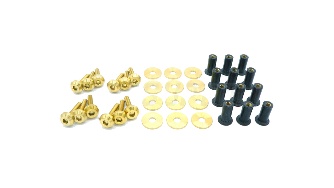 Dress Up Bolts Titanium Hardware Cooling Plate Kit Honda Civic Type R (2017-2021) Gold