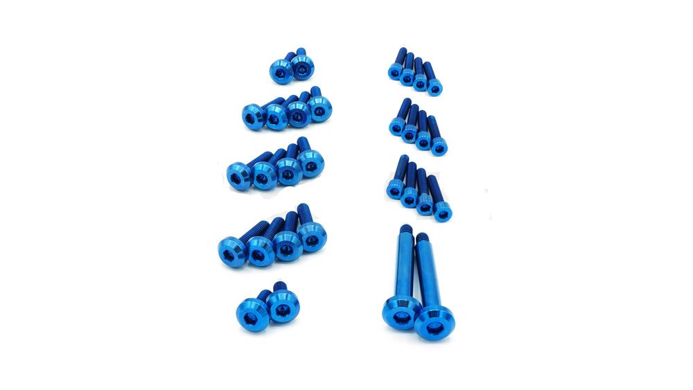 Dress Up Bolts Stage 2 Titanium Hardware Engine Kit RB26 Engine Blue