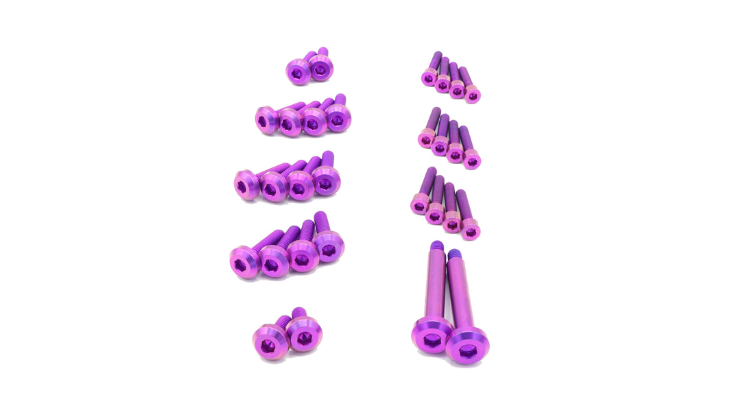 Dress Up Bolts Stage 2 Titanium Hardware Engine Kit RB26 Engine Purple