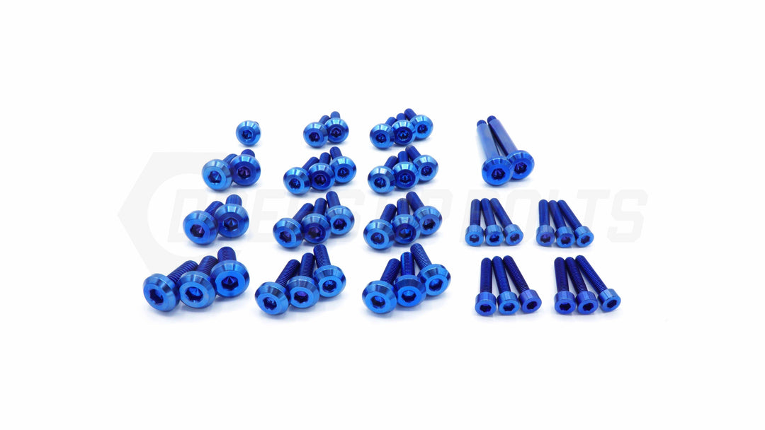 Dress Up Bolts Stage 2 Titanium Hardware Engine Kit RB25 Engine Blue