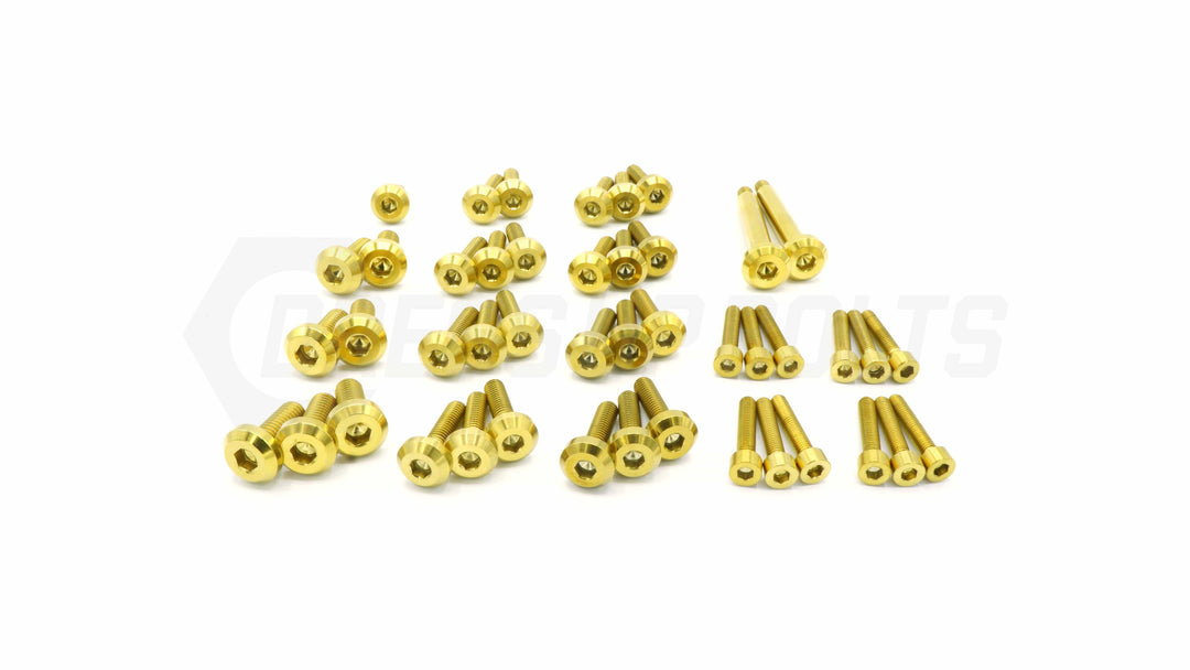 Dress Up Bolts Stage 2 Titanium Hardware Engine Kit RB25 Engine Gold