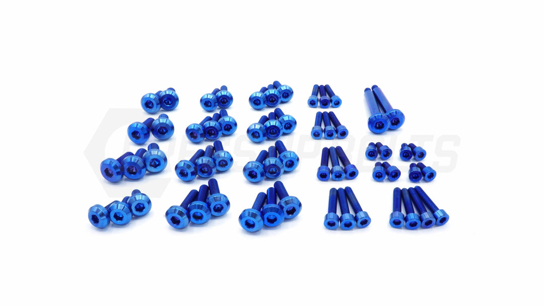 Dress Up Bolts Stage 3 Titanium Hardware Engine Kit RB25 Engine Blue