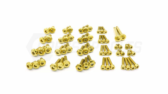 Dress Up Bolts Stage 3 Titanium Hardware Engine Kit RB25 Engine Gold