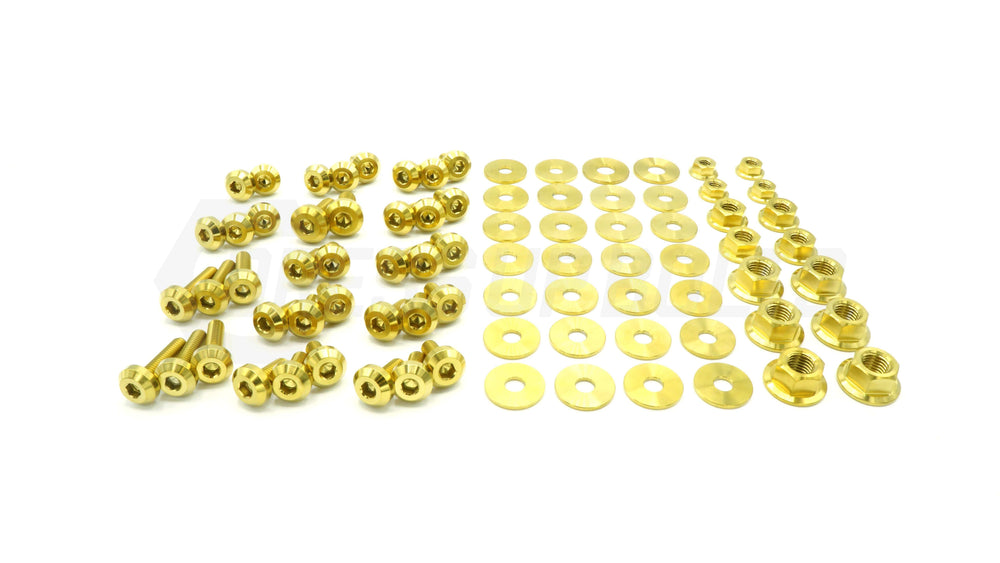 Dress Up Bolts Stage 2 Titanium Hardware Engine Bay Kit Toyota Supra MKIII (1986-1992) Gold