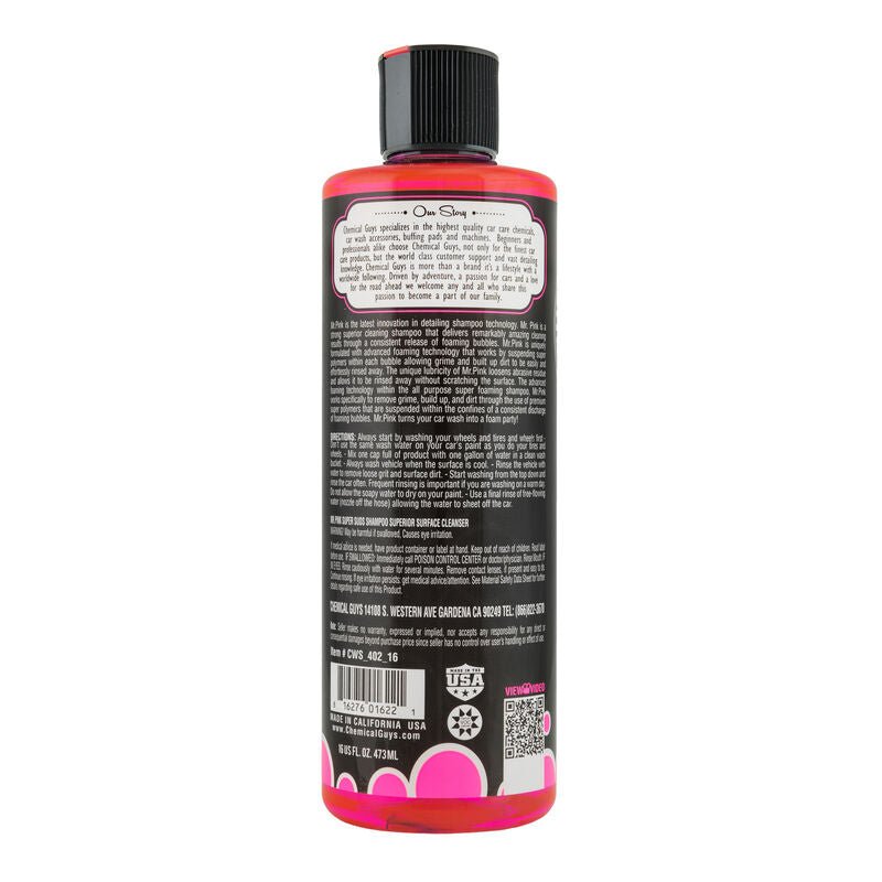 Chemical Guys Car Wash Soap Shampoo CWS_402 Mr. Pink Super Suds Surface 1 Gal