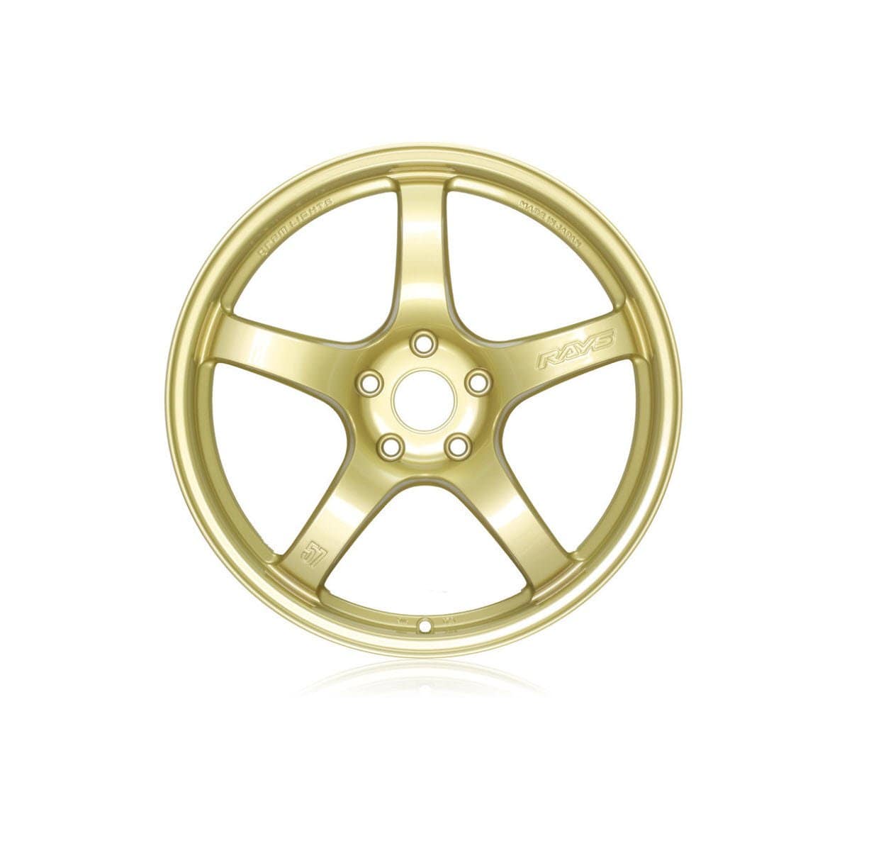 Gram Lights 57CR 17x9 5x114.3 38mm - E8 Gold Wheel