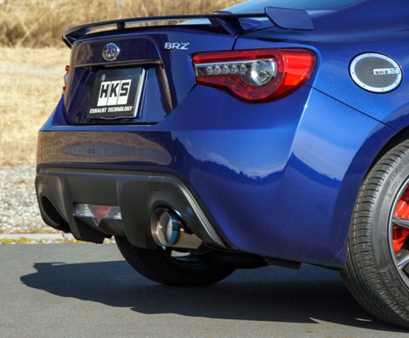 HKS Hi-Power Single Racing Version 2 Cat Back Exhaust Scion FR-S / Subaru BRZ / Toyota FT-86 2013+ - Dirty Racing Products